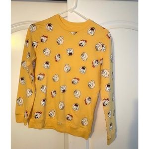 Disney Yellow Sweatshirt Youth